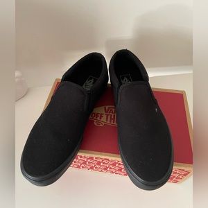 BLACK VANS size 10 NEW